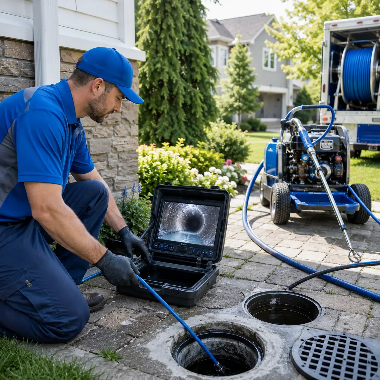 Outdoor drain cleaning professionals serving Fleetville, PA