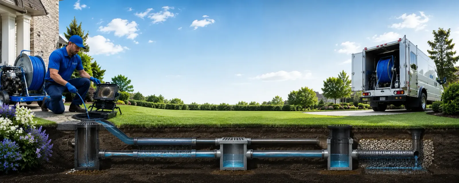 Outdoor drain cleaning information for Fleetville, PA